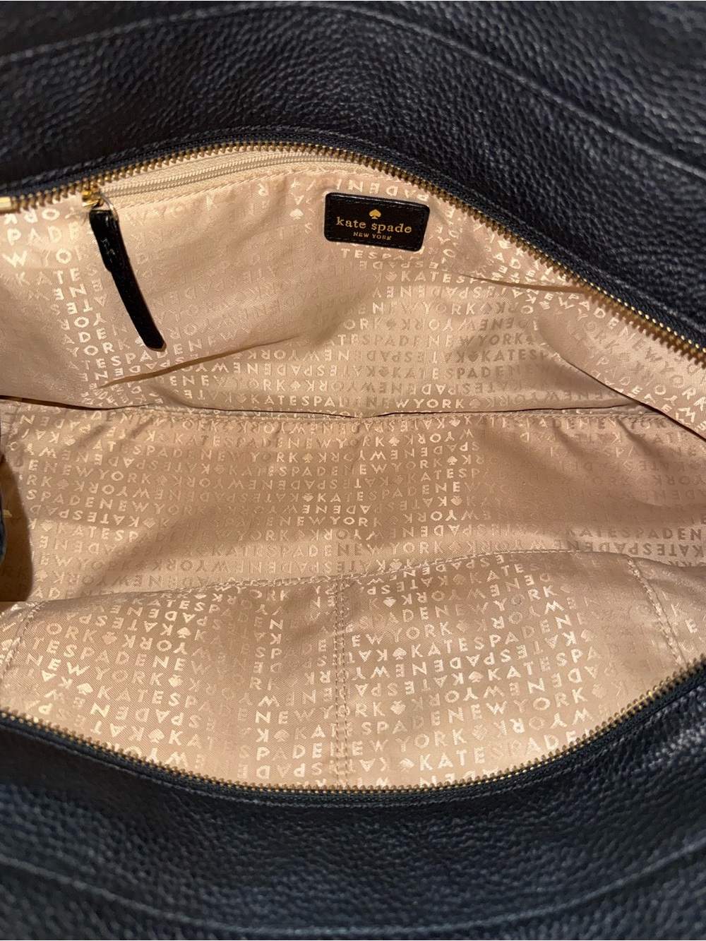kate spade Black Pebbled Leather Satchel - Picture 5 of 5